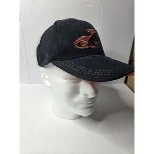 Orange County Choppers Bio-Domes Black Orange Embroidered Stretch Fit Hat Cap